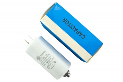 Конденсатор CBB60 6.3 мкФ 450V, з гайкою